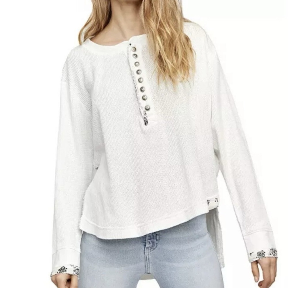 Free People We The Free Fall For You Slouchy Henley Shirt